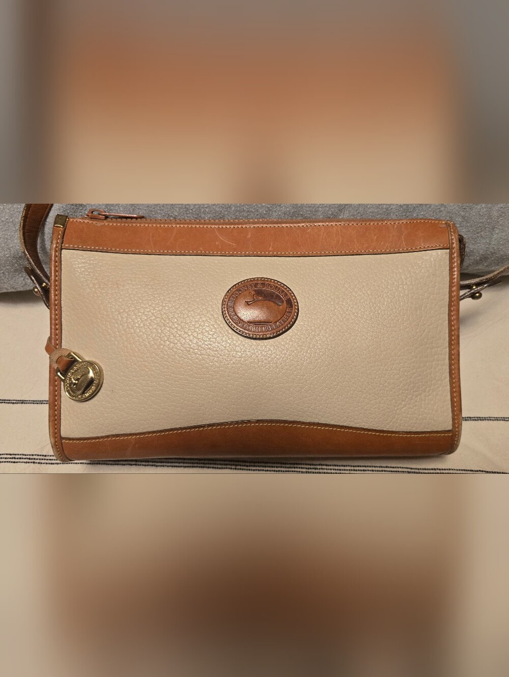 Vintage Dooney & Bourke All Weather Leather Crossbody Bag
